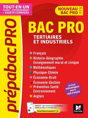 cover image of PrépabacPro--Bac Pro Tertiaires et industriels--Matières générales--Révision et entraînement